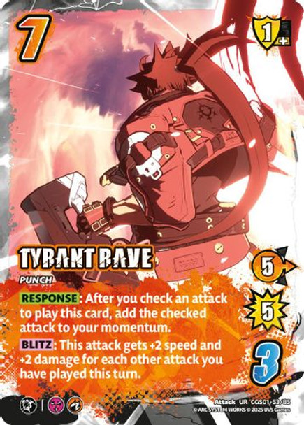 [GGS01-053/85](UR) Tyrant Rave (Foil)