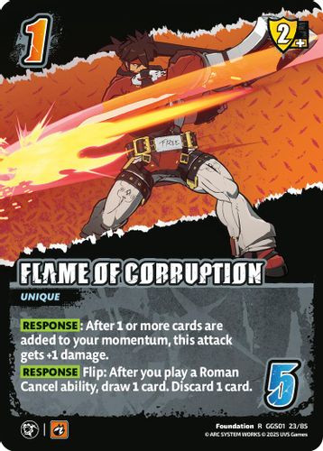 [GGS01-023/85](R) Flame of Corruption (Foil)