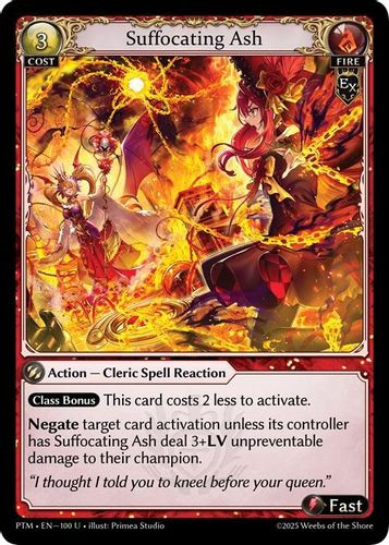 |GA08|<1st>[PTM-EN-100](U) Suffocating Ash