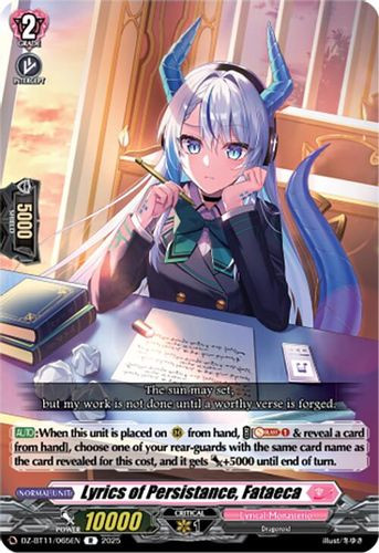 [DZ-BT11/065EN](R) Lyrics of Persistance, Fataeca