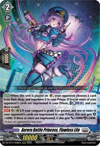 [DZ-BT11/008EN](RRR) Aurora Battle Princess, Flawless Lila