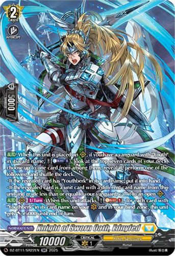 [DZ-BT11/SR22EN](SR) Knight of Sworn Oath, Ednyfed (SR)