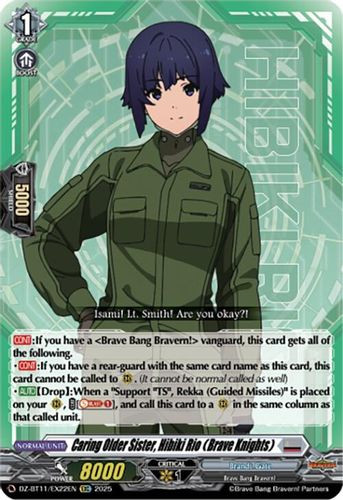 [DZ-BT11/EX22EN](EX) Caring Older Sister, Hibiki Rio (Brave Knights)