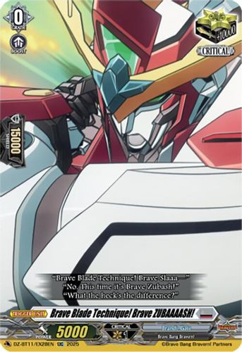 [DZ-BT11/EX28EN](EX) Brave Blade Technique! Brave ZUBAAAASH!