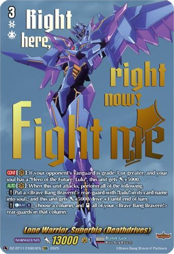 [DZ-BT11/EXS03EN](EXS) Lone Warrior, Superbia (Deathdrives)