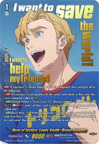 [DZ-BT11/EXS04EN](EXS) Hero of Justice, Lewis Smith (Brave Knights)