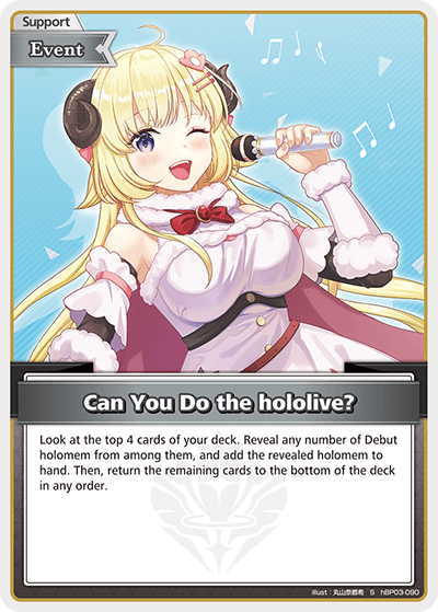 [hBP03-090](S) Can You Do the hololive? {Foil}