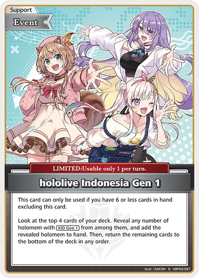 [hBP03-091](S) hololive Indonesia Gen 1 {Foil}