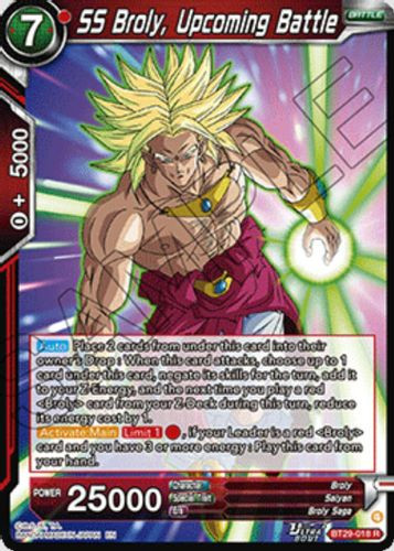 [BT29-018](R) SS Broly, Upcoming Battle (Foil)