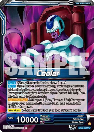 [BT29-029](UC) Cooler // Cooler, Incredible Strongest Warrior (Foil)