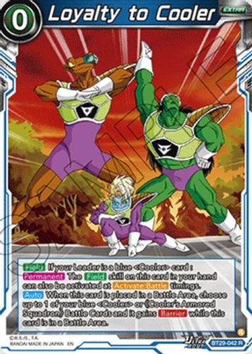 [BT29-042](R) Loyalty to Cooler (Foil)