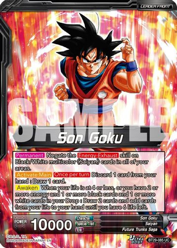 [BT29-085](UC) Son Goku // SSB Kaio-Ken Son Goku, Striking a God (Foil)