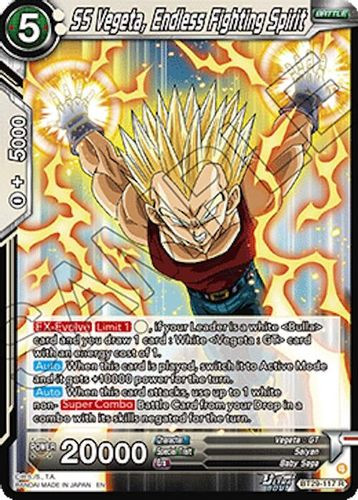 [BT29-117](R) SS Vegeta, Endless Fighting Spirit (Foil)