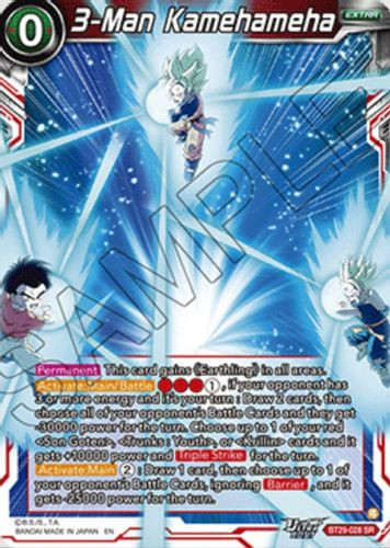 [BT29-028](SR) 3-Man Kamehameha (Foil)