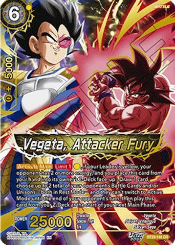 [BT29-146](CR) Vegeta, Attacker Fury (Foil)