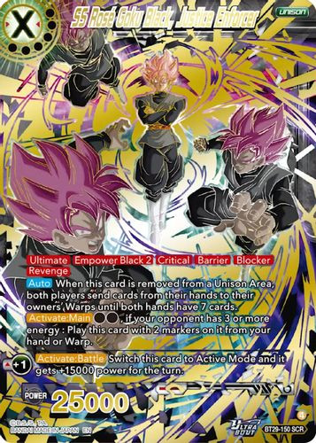 BT29-150](SCR) SS Rose Goku Black, Justice Enforcer (Foil) - Grand