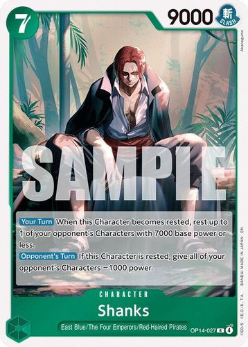 [OP14-027](R) Shanks (Foil)