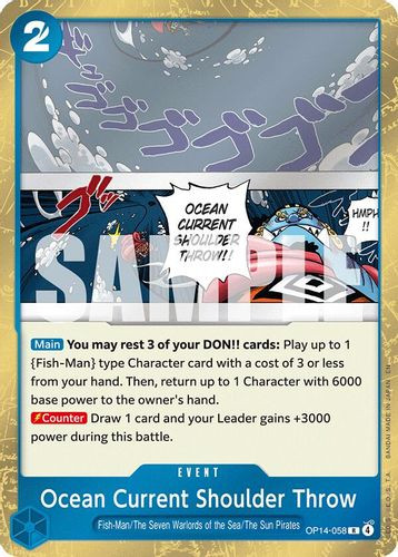 [OP14-058](R) Ocean Current Shoulder Throw (Foil)