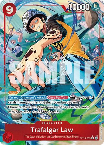 [OP14-009](SR) Trafalgar Law (Alternate Art) (Foil)