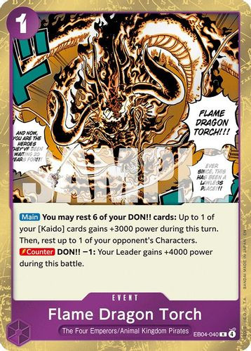 EB04-040R Flame Dragon Torch (Foil)