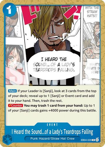 EB04-029UC I Heard the Sound...of a Lady's Teardrops Falling