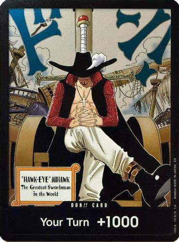 DON!! Card (OP14) ("Hawk-Eye" Mihawk) {Foil}