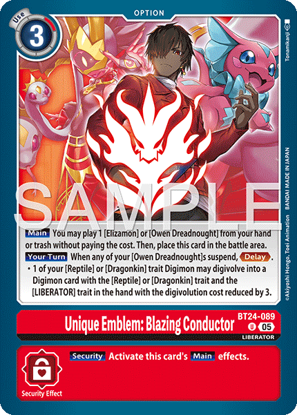 [BT24-089](U) Unique Emblem: Blazing Conductor