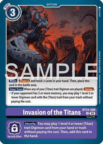 [BT24-098](U) Invasion of the Titans