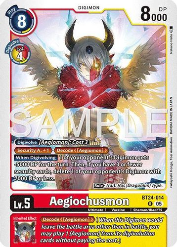 [BT24-014](R) Aegiochusmon (Foil)