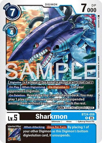 [BT24-059](R) Sharkmon (Foil)