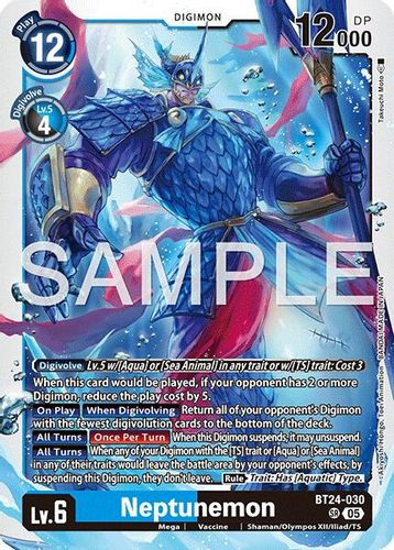 [BT24-030](SR) Neptunemon (Foil)