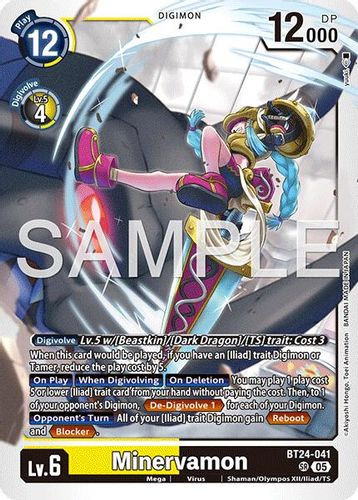 [BT24-041](SR) Minervamon (Foil)