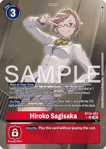 [BT24-083](R) Hiroko Sagisaka (1 Star Alt Art) (Foil)