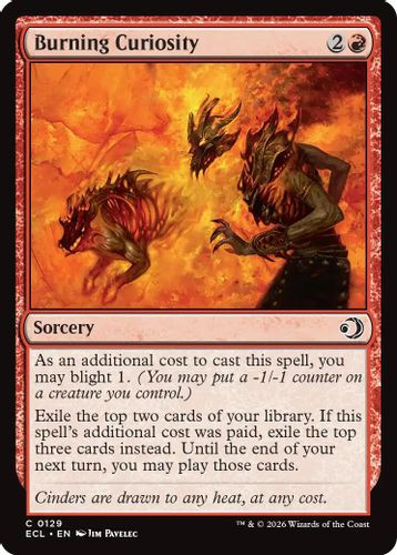 [ECL-0129](C) Burning Curiosity (Foil)
