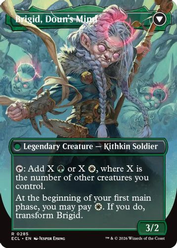 [ECL-0285](R) Brigid, Clachan's Heart // Brigid, Doun's Mind (Borderless) (Foil)