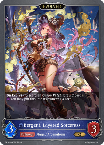 [BP14-040EN](G) Bergent, Layered Sorceress (Evolved)