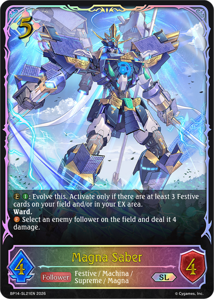 [BP14-SL21EN](SL) Magna Saber (Super Legendary)