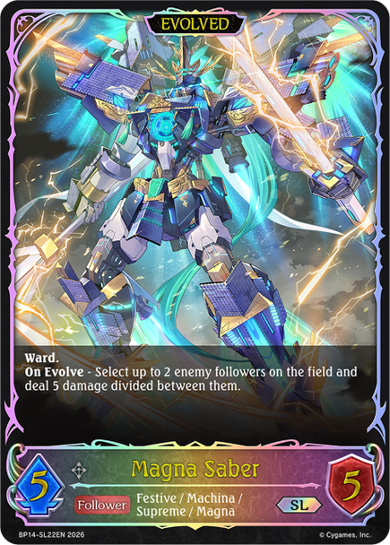 [BP14-SL22EN](SL) Magna Saber (Evolved) (Super Legendary)