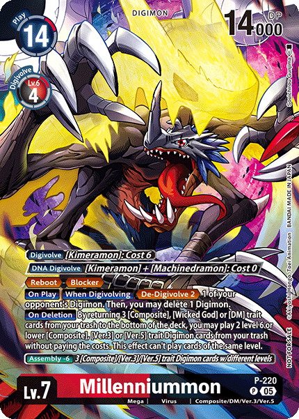 [P-220](P) Millenniummon (BT24 Box Topper) (Foil)