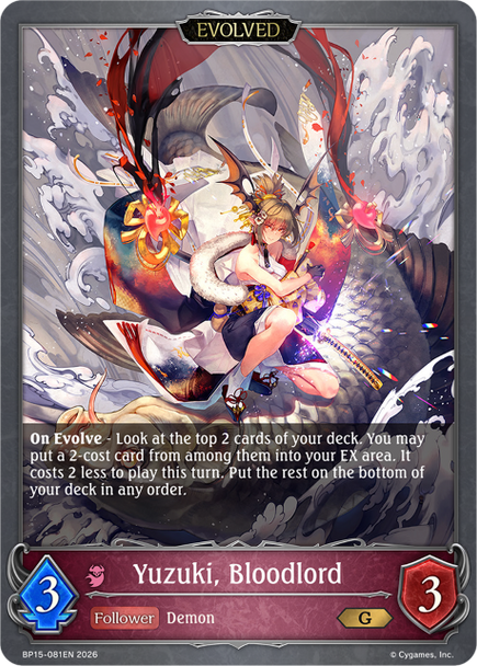 [BP15-081EN](G) Yuzuki, Bloodlord (Evolved)