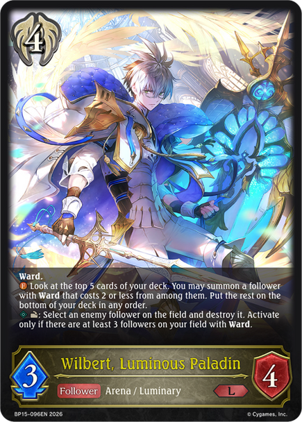 [BP15-096EN](L) Wilbert, Luminous Paladin