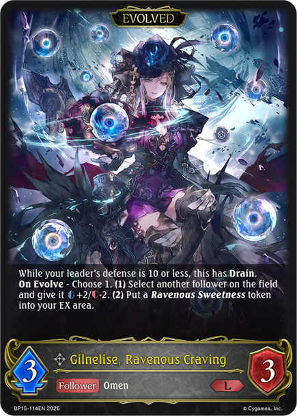 [BP15-114EN](L) Gilnelise, Ravenous Craving (Evolved)