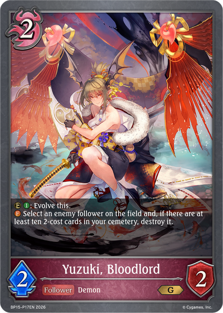 [BP15-P17EN](PG) Yuzuki, Bloodlord (Premium Foil)