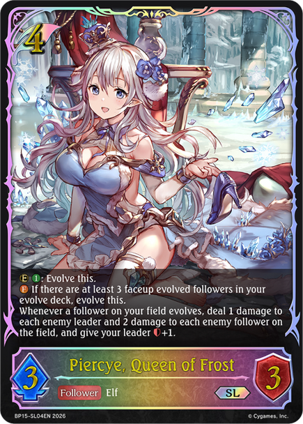 [BP15-SL04EN](SL) Piercye, Queen of Frost (Super Legendary)