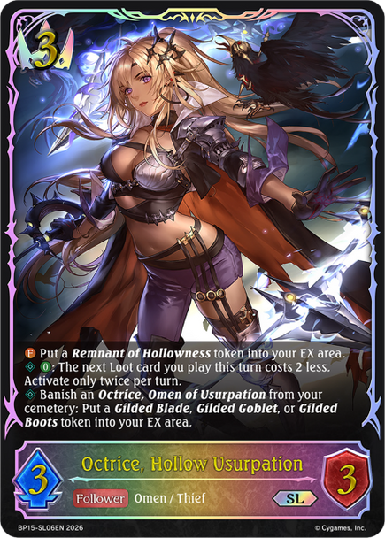 [BP15-SL06EN](SL) Octrice, Hollow Usurpation (Super Legendary)