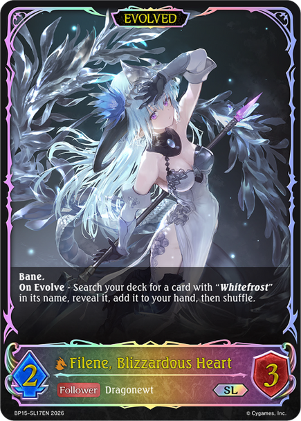 [BP15-SL17EN](SL) Filene, Blizzardous Heart (Evolved) (Super Legendary)