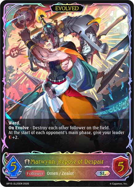 [BP15-SL25EN](SL) Marwynn, Repose of Despair (Evolved) (Super Legendary)