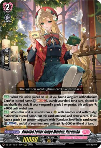 [DZ-LBT02/012EN](RRR) Awaited Letter Judge Maiden, Pureuche