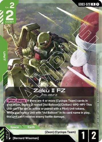 [GD03-020](R) Zaku II FZ {Foil}