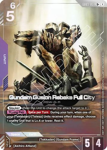 [GD03-053](R+) Gundam Gusion Rebake Full City {Alt Art} {Foil}